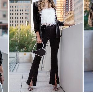 Black Sparkle Pants